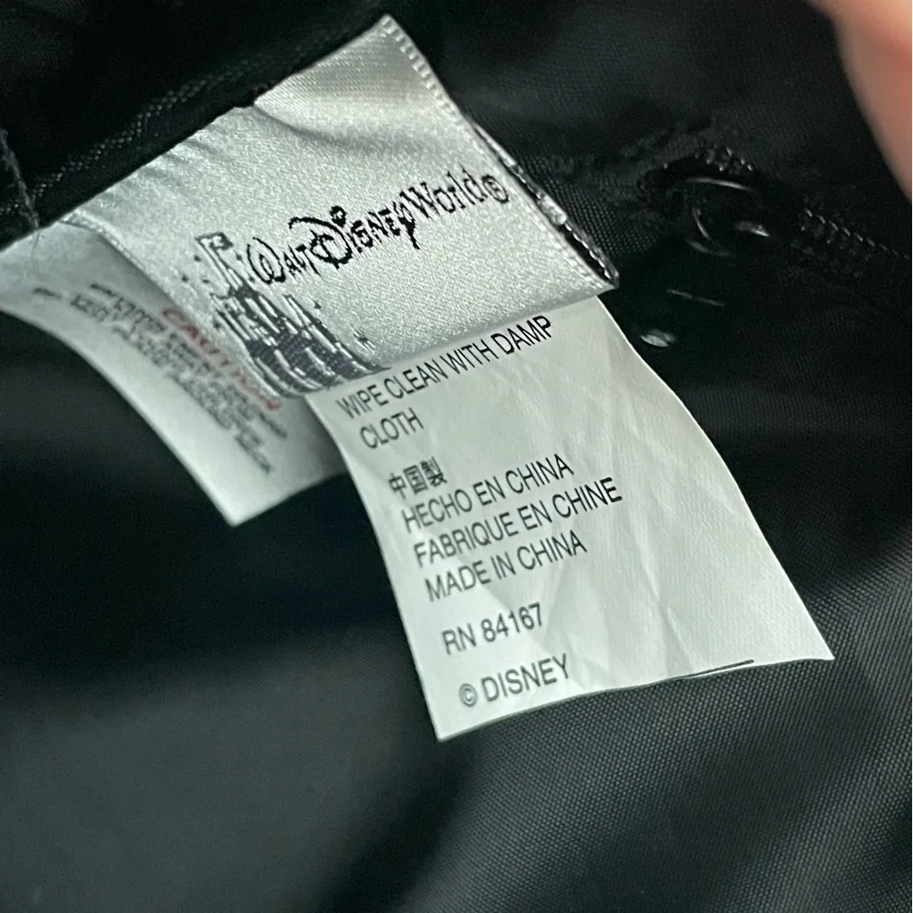 Walt Disney World Crossbody Bag Mickey Mouse Metallic Graphic Logo Black 2009 - Image 15