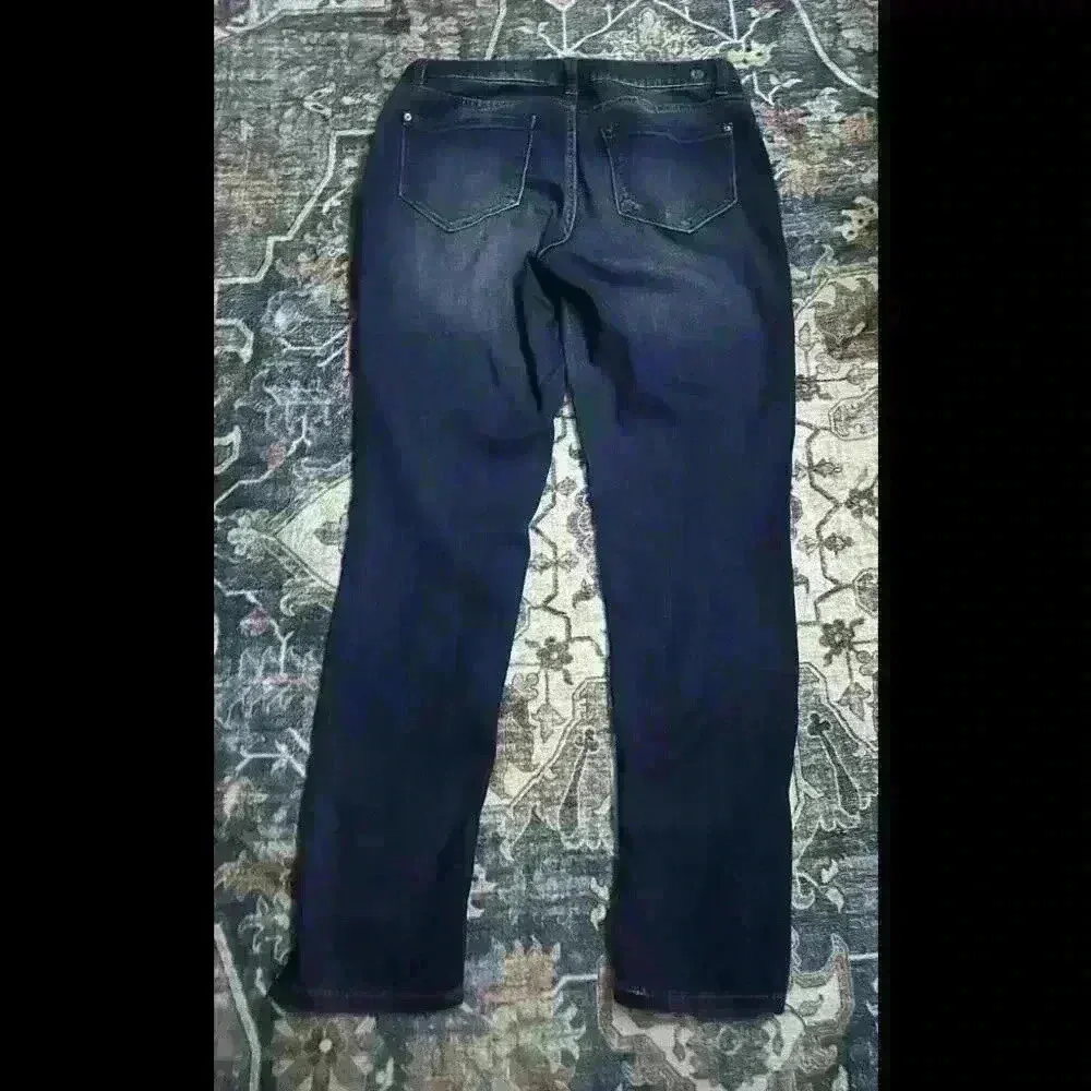 Kensie Jeans Distressed Mid-Rise Knockout  Skinny Ankle Jeans Blue Women 12/32 - Image 3