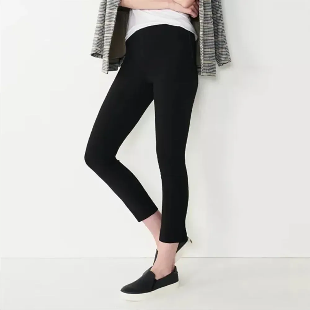 Vince The Italy Ponte Ankle‎ Zipper Ponte Skinny Pants in Black size 6 - Image 2