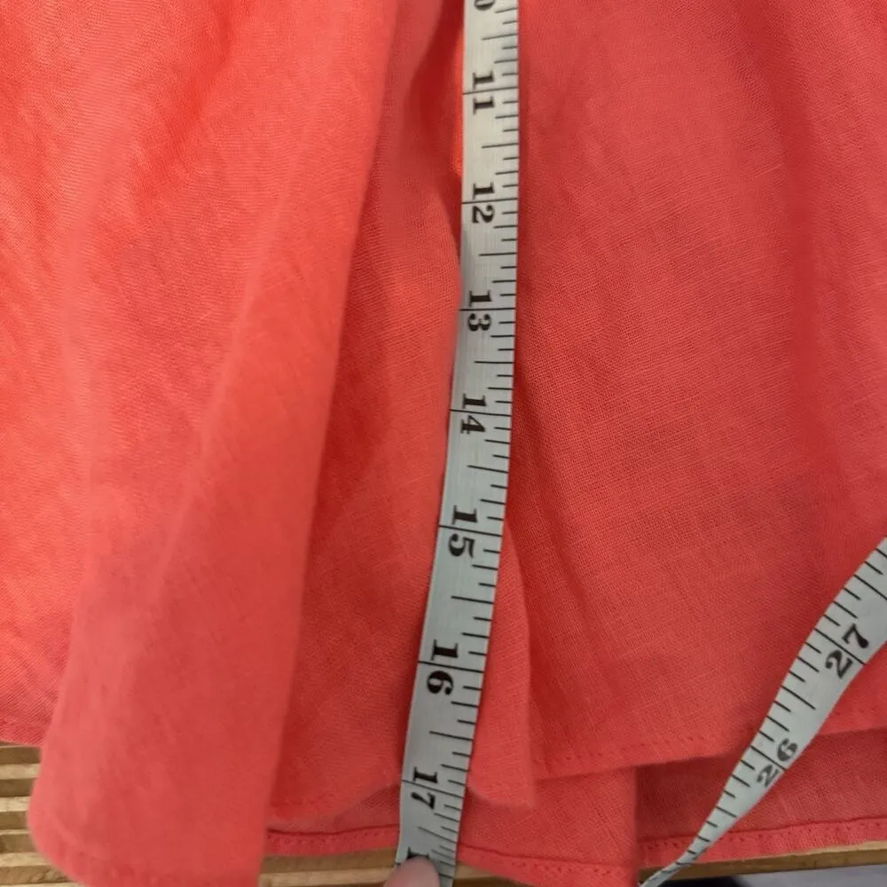 J Crew Womens Xs Pull-On Skirt Linen Smocked Elastic Waist Mini 100% Linen NWT - Image 8