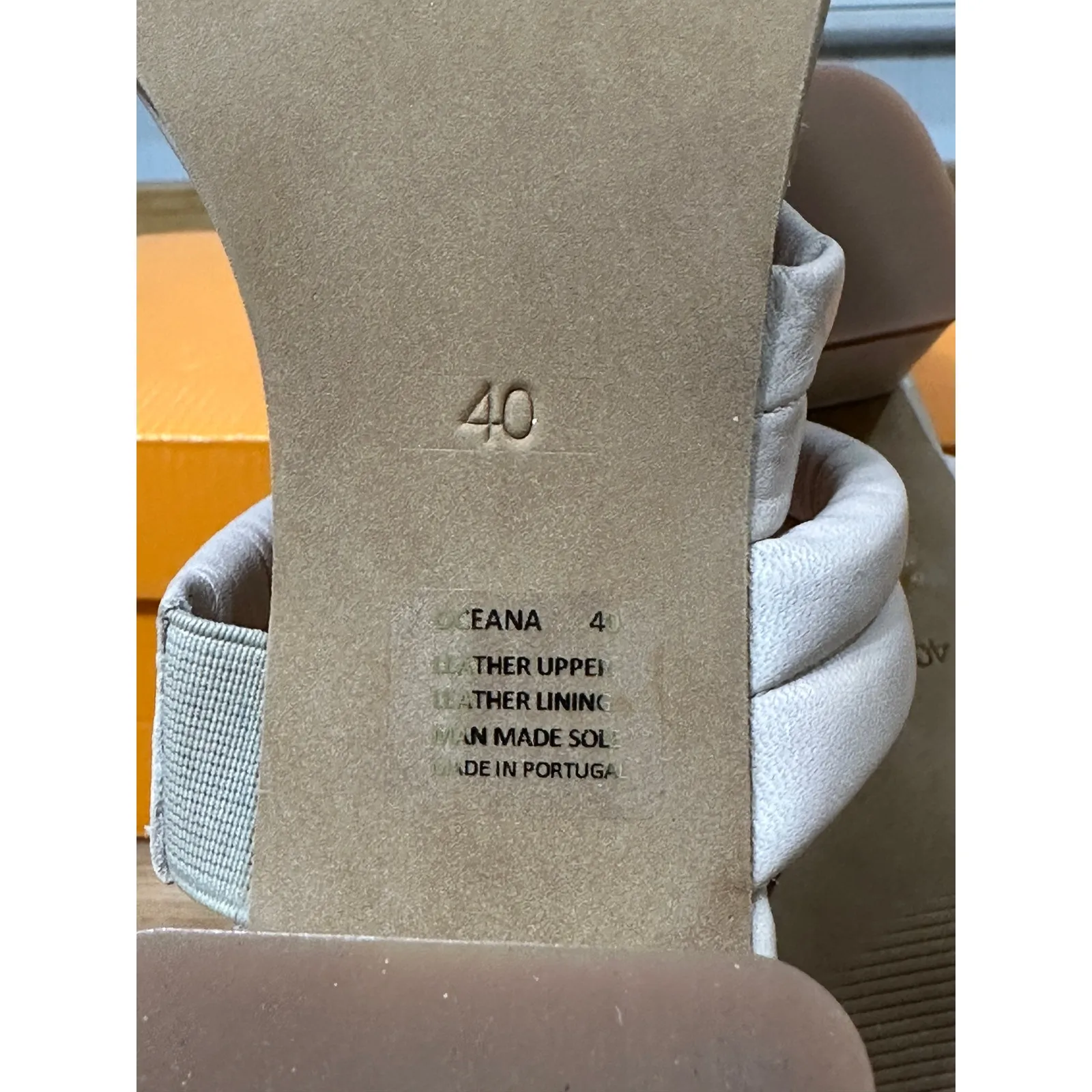 Miz Mooz NYC Oceana Heels Sandals Cream Leather Size 9/9.5 US 40 EU NIB Wedding - Image 12