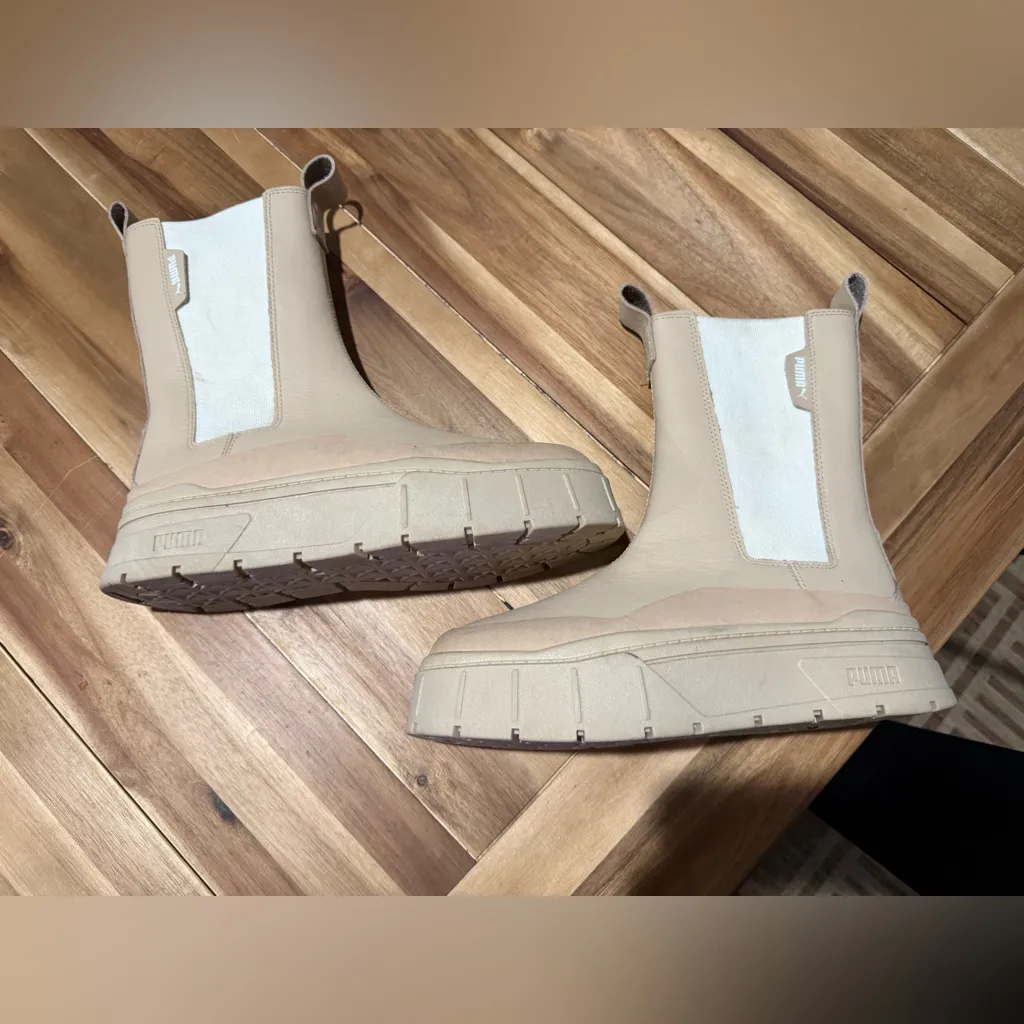 Puma mayze Chelsea stack boots sz 9 Women’s - Image 3