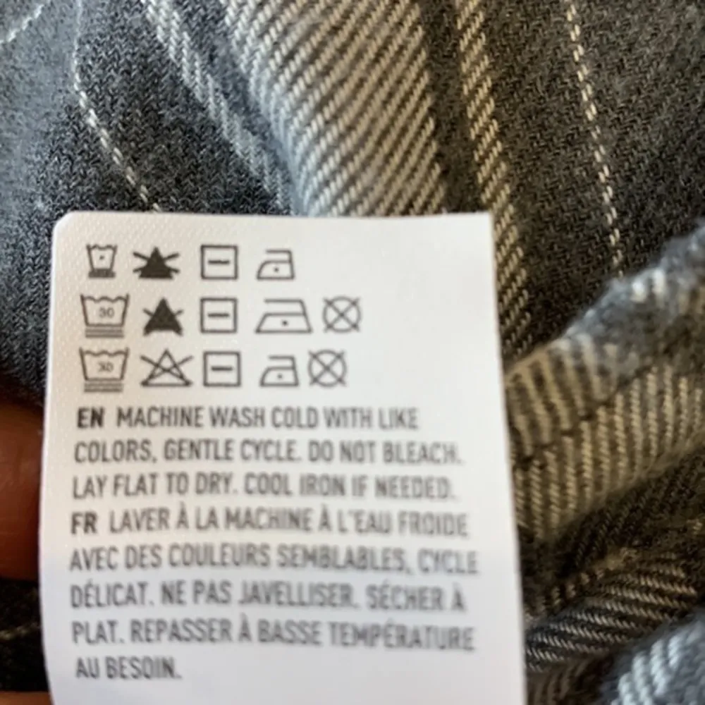 American Eagle Ahh-mazingly Soft plaid brushed flannel popover top M - Image 10