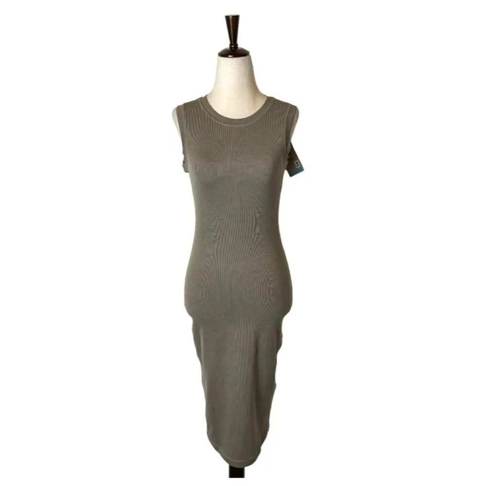 Prana Tan Mink Heather Crew Neck Sleeveless Becksa Dress Size XS - Image 2