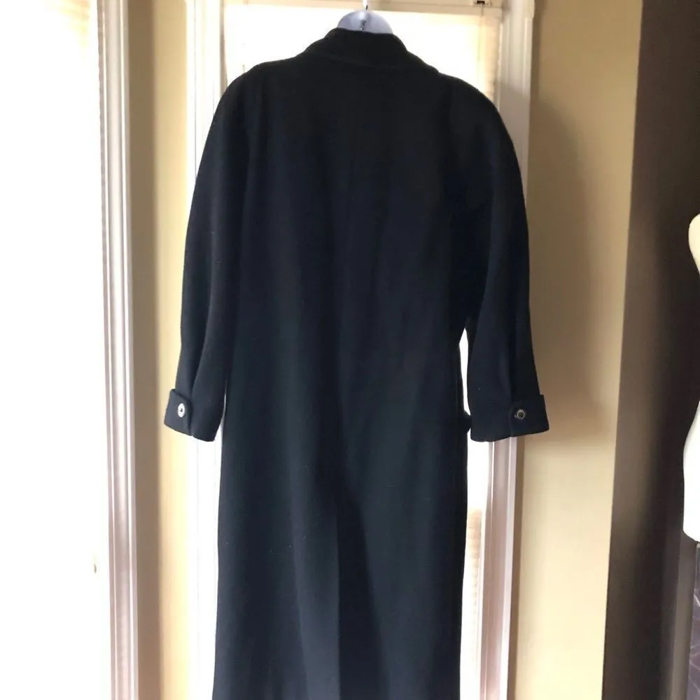Donny Brook 100% Vintage wool Coat Black Size 12P - Image 2