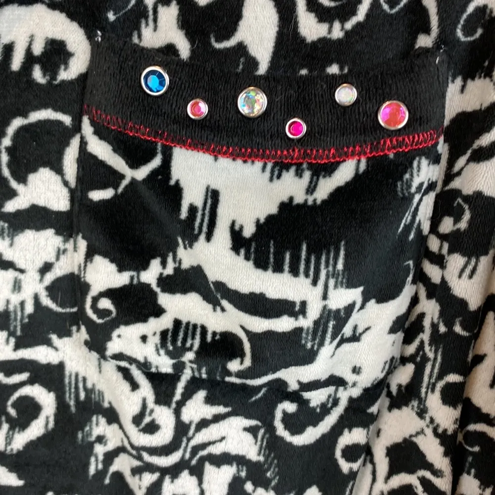 Ellen Tracy Black & White Soft Pajama PJ Pants & Top Set S - Image 5