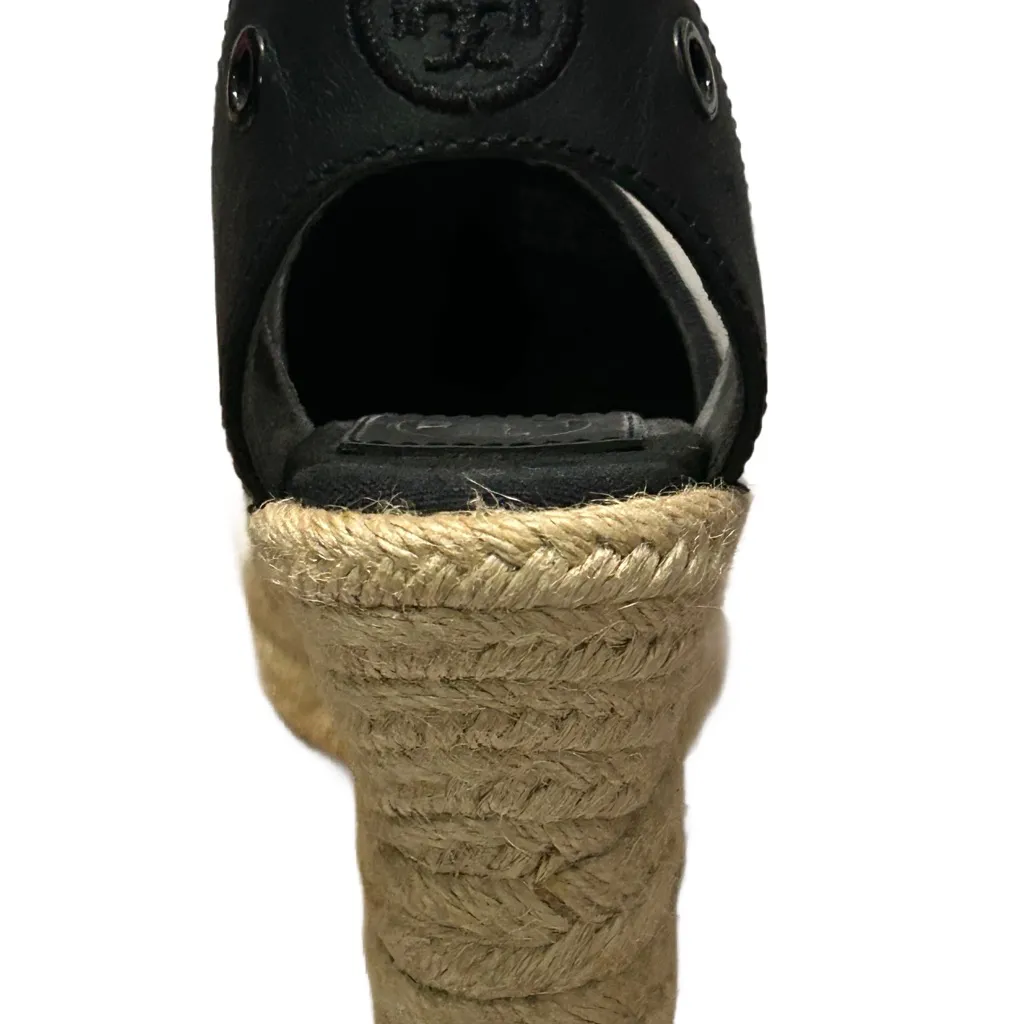 Tory Burch Elisa Pony Hair Leopard Print Espadrille Wedge Sandals size 5.5 New - Image 9