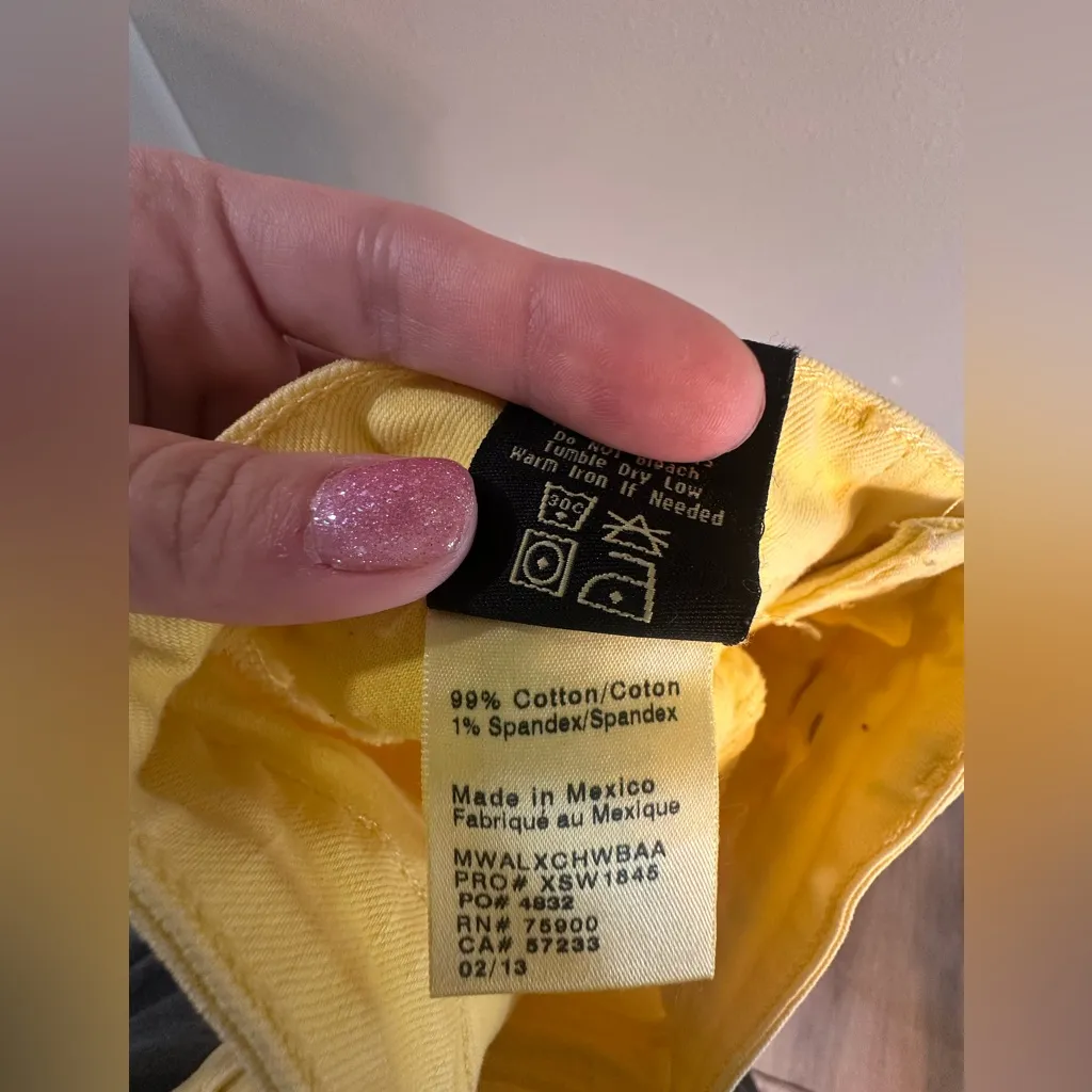 Big Star Yellow Vintage Star 1974 Mid Rise Alex Fit Size 25 - Image 7