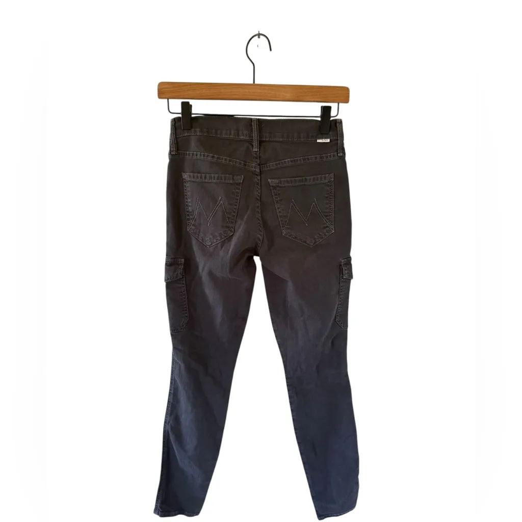 Mother The Charmer Cargo Jeans Black Size 24 - Image 6