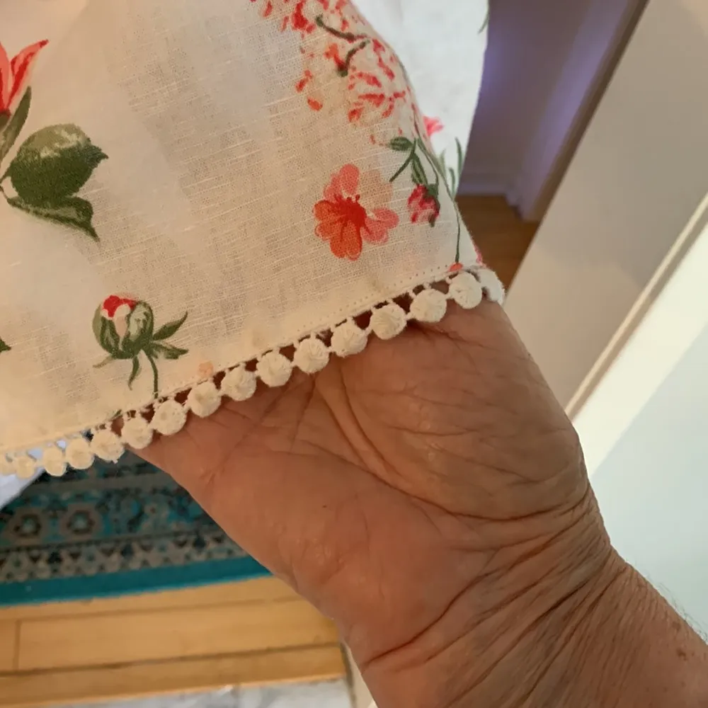 ZARA Linen Button Front Dress Sz: L - Image 7