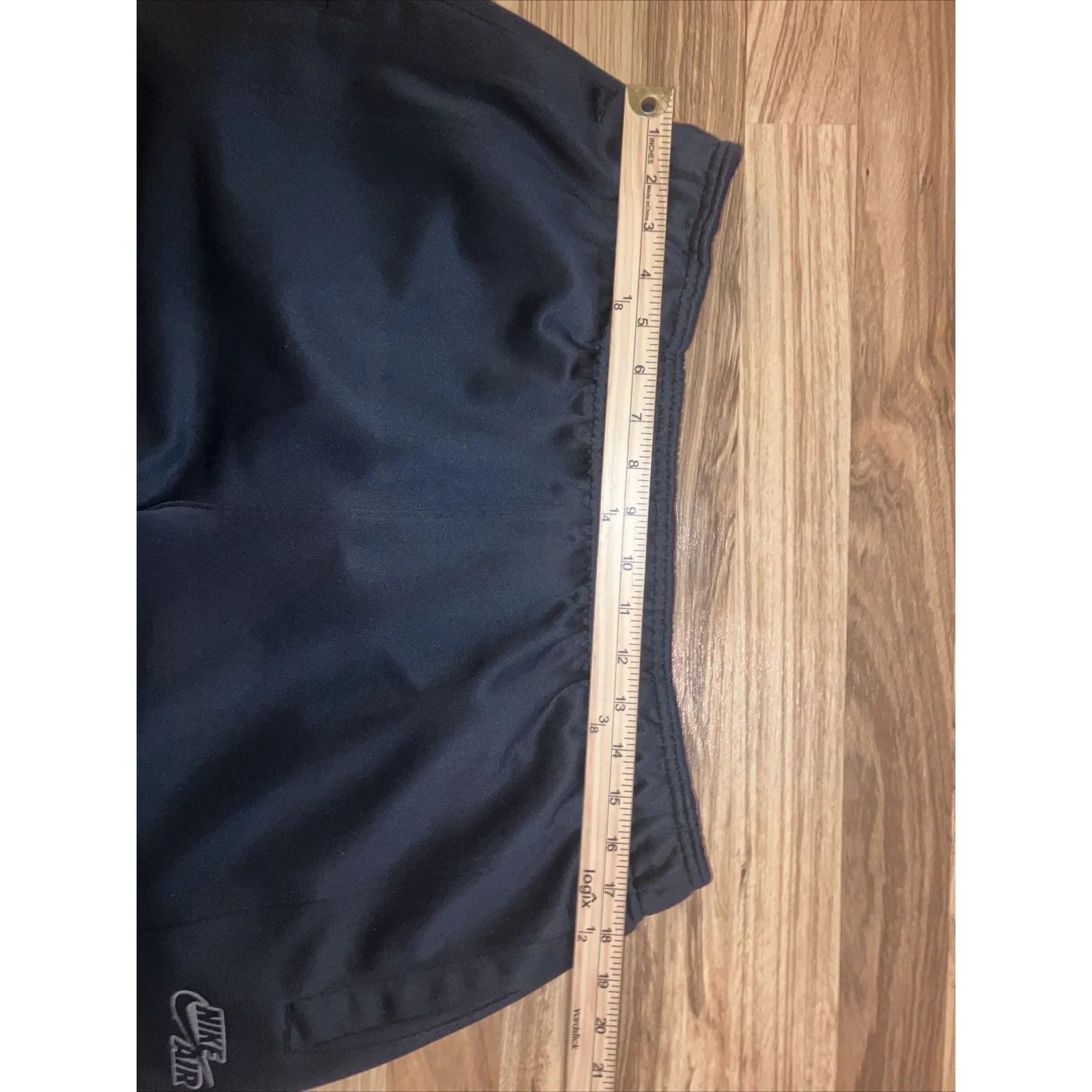 Vintage‎ Nike Track Pants Mens M Black Dri-Fit Baggy Wide Leg Active Gym Y2K - Image 7