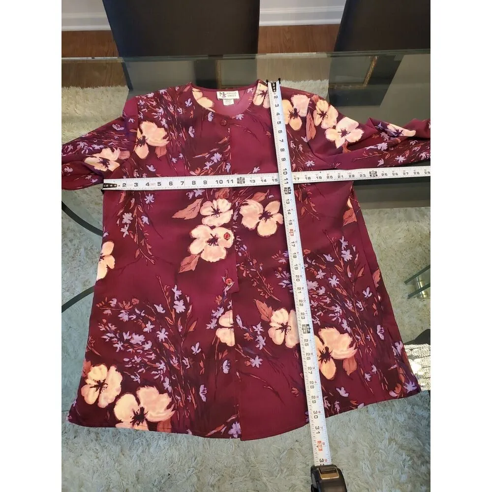 Maggie Sweet Women’s Purple Pants & Button Down Shirt 2 Piece Set Size Large - Image 12