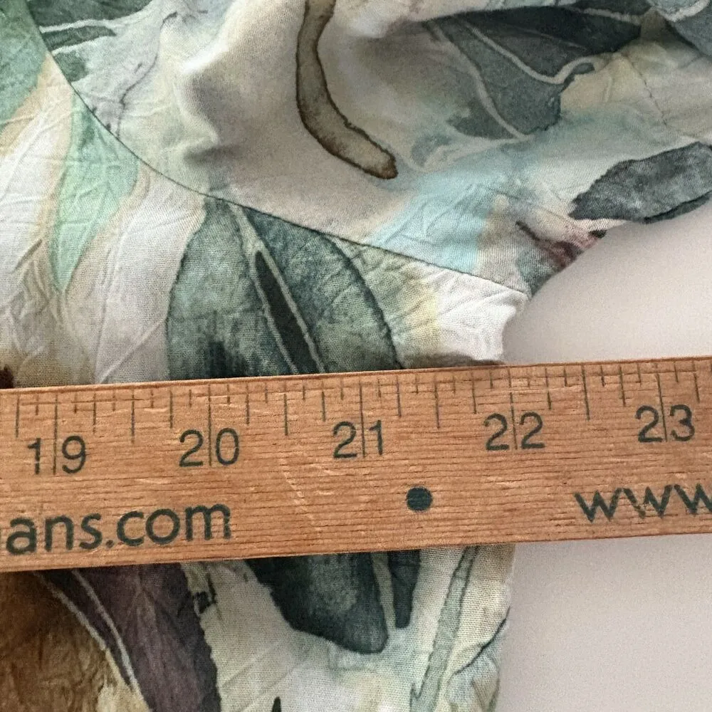 Jams World Shirt XL Green Spring Breeze Tropical Hawaiian Palm Beach Party - Image 11