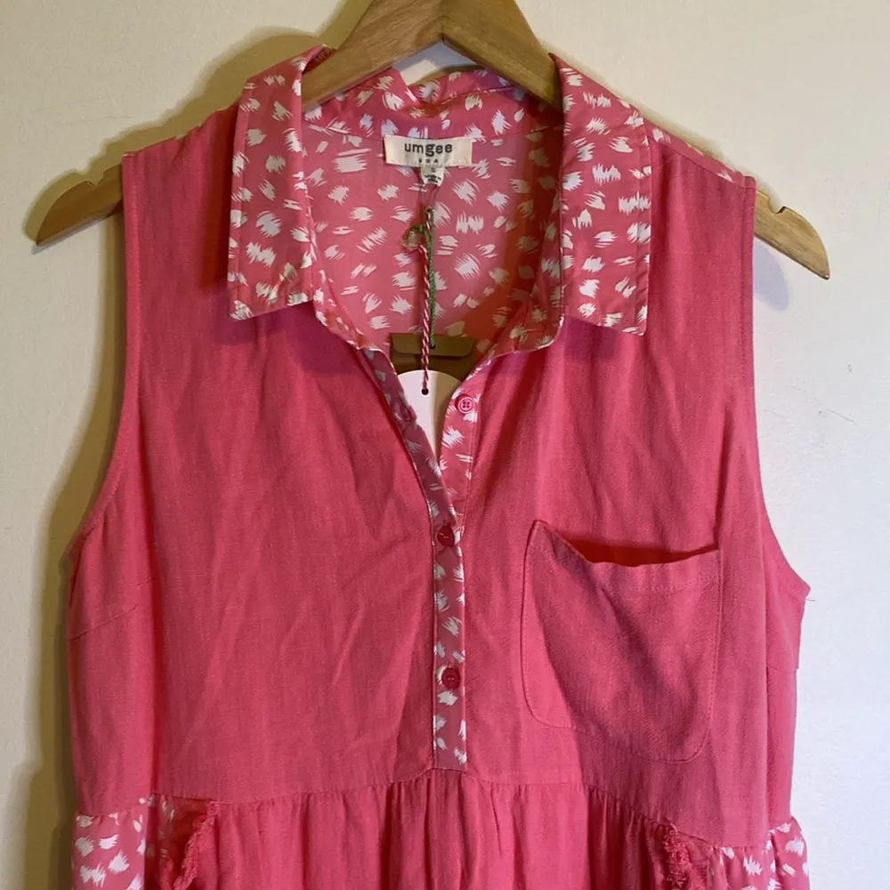 Umgee pink & white dress size small - Image 2
