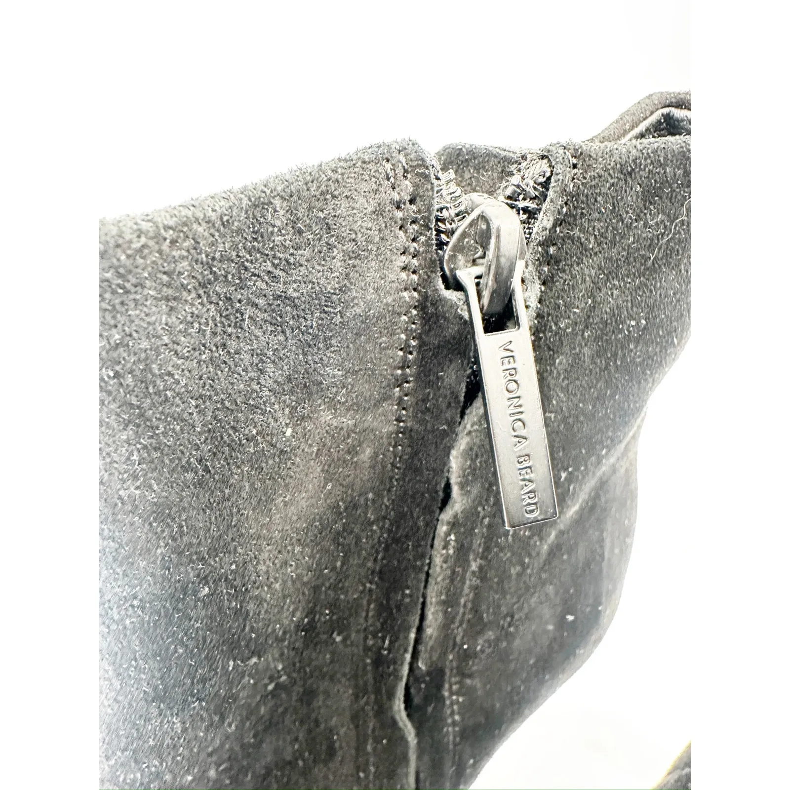 Veronica Beard Dali Black Suede Stiletto Heel Booties Size 8.5M - Image 3