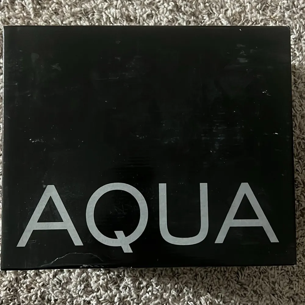 Bloomingdale’s AQUA Jett Ankle Strap High Heel Sandals Black, Size 10 NEW in Box Black - Image 9