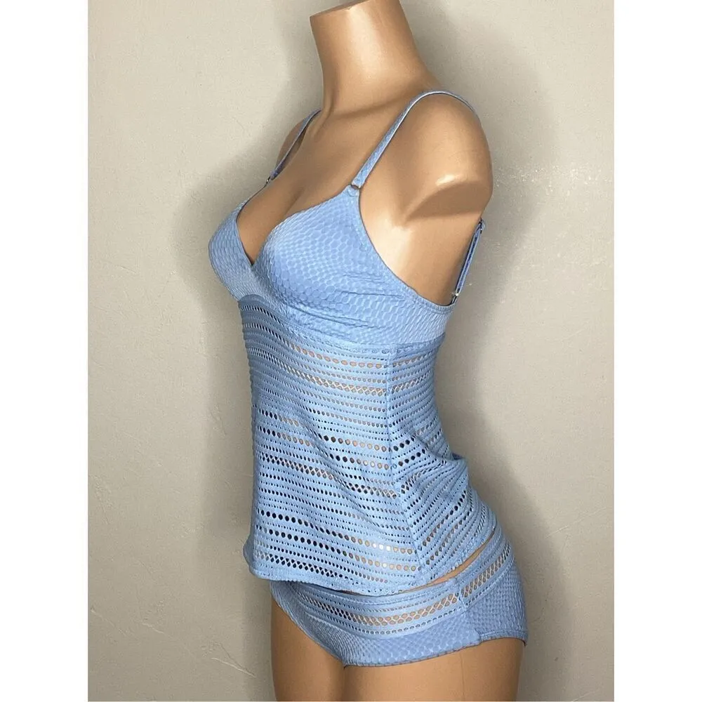 New. Robin Piccone pacific blue tankini set. XS. Retails $206 - Image 6