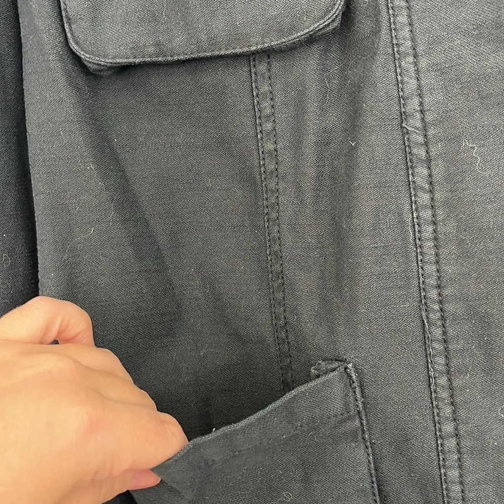 Free People XS Black Cargo Utility Jacket In Our Nature - Image 9