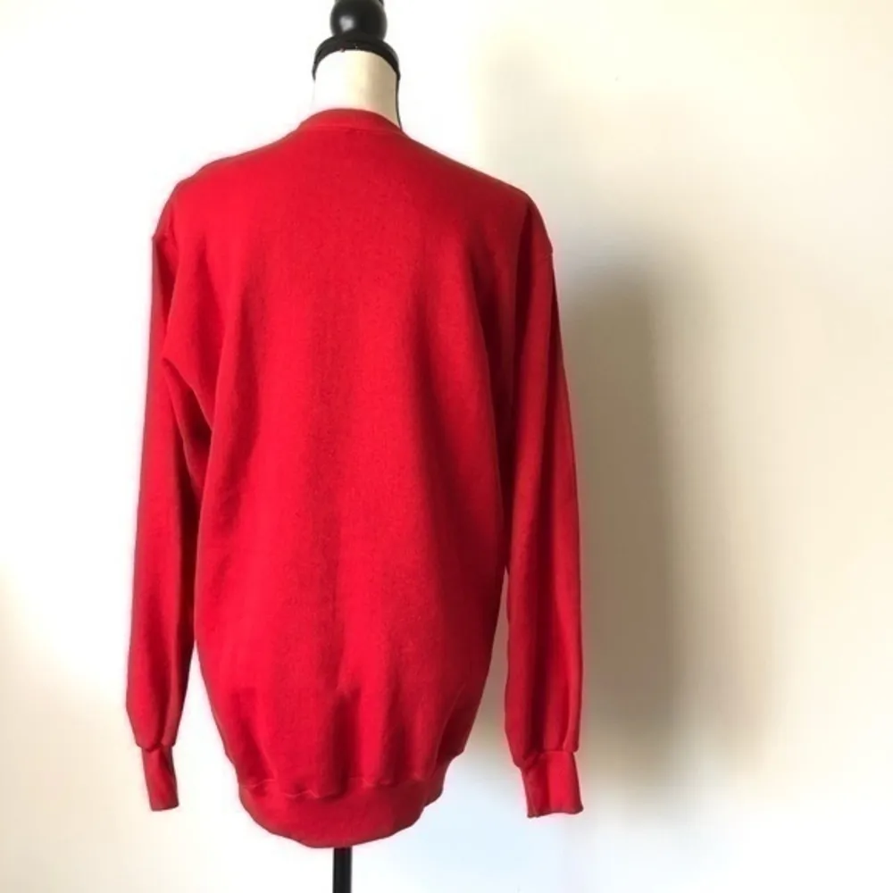 Red Sweatshirt Vintage Jerzees - Image 2