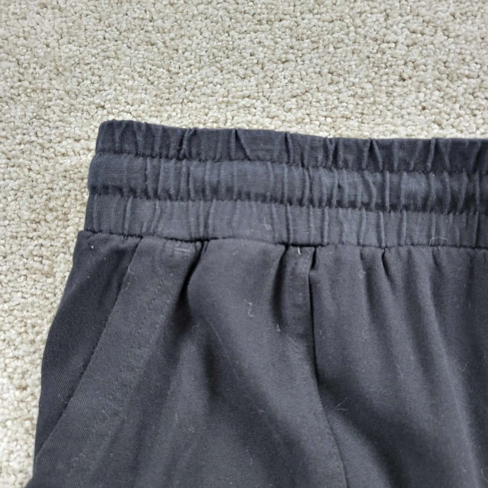 Splendid Sweatpants 2XL Black Hi Rise Drawstring‎ Tapered Leg Jogger Activewear - Image 6