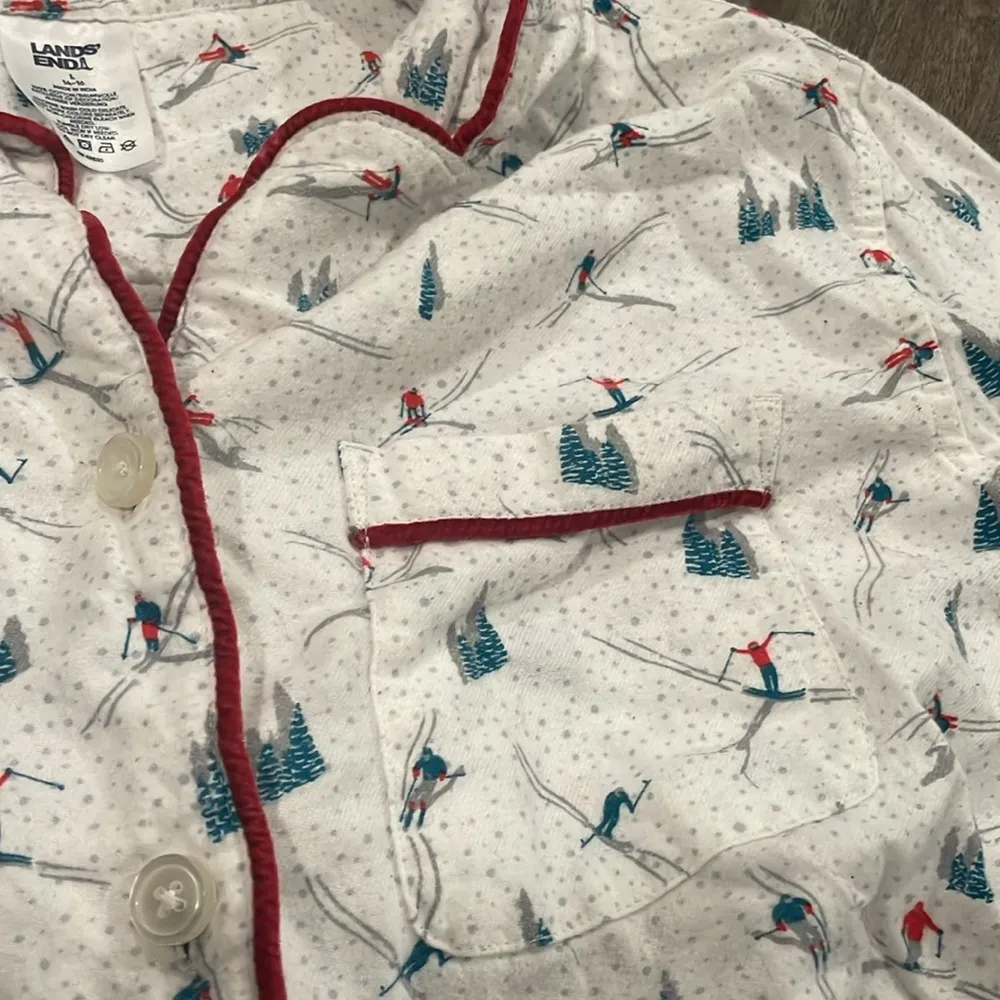 Lands' End Warm Winter Nightshirt Flannel Lot (3) Pajamas Sleep Cozy Cotton - Image 4