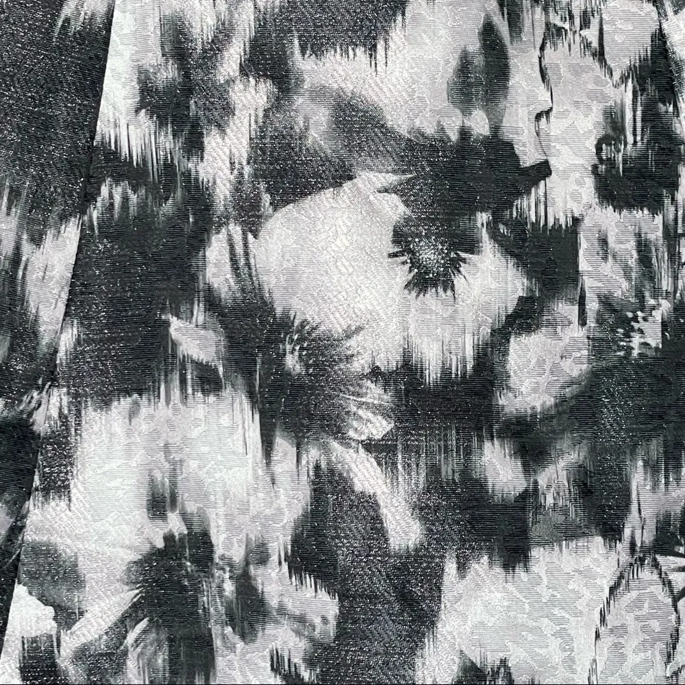 NWT Talbots Petites Metallic Floral Black/White Cocktail Fit & Flare Dress Sz 2P - Image 12