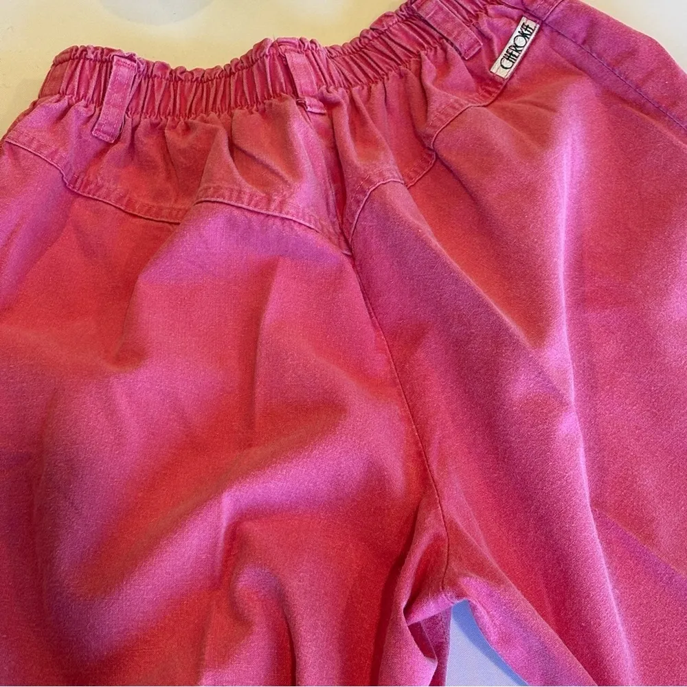 VINTAGE CHEROKEE Pink High Waist Mom Pants Made in the‎ USA 100% Cotton Size 10P - Image 10