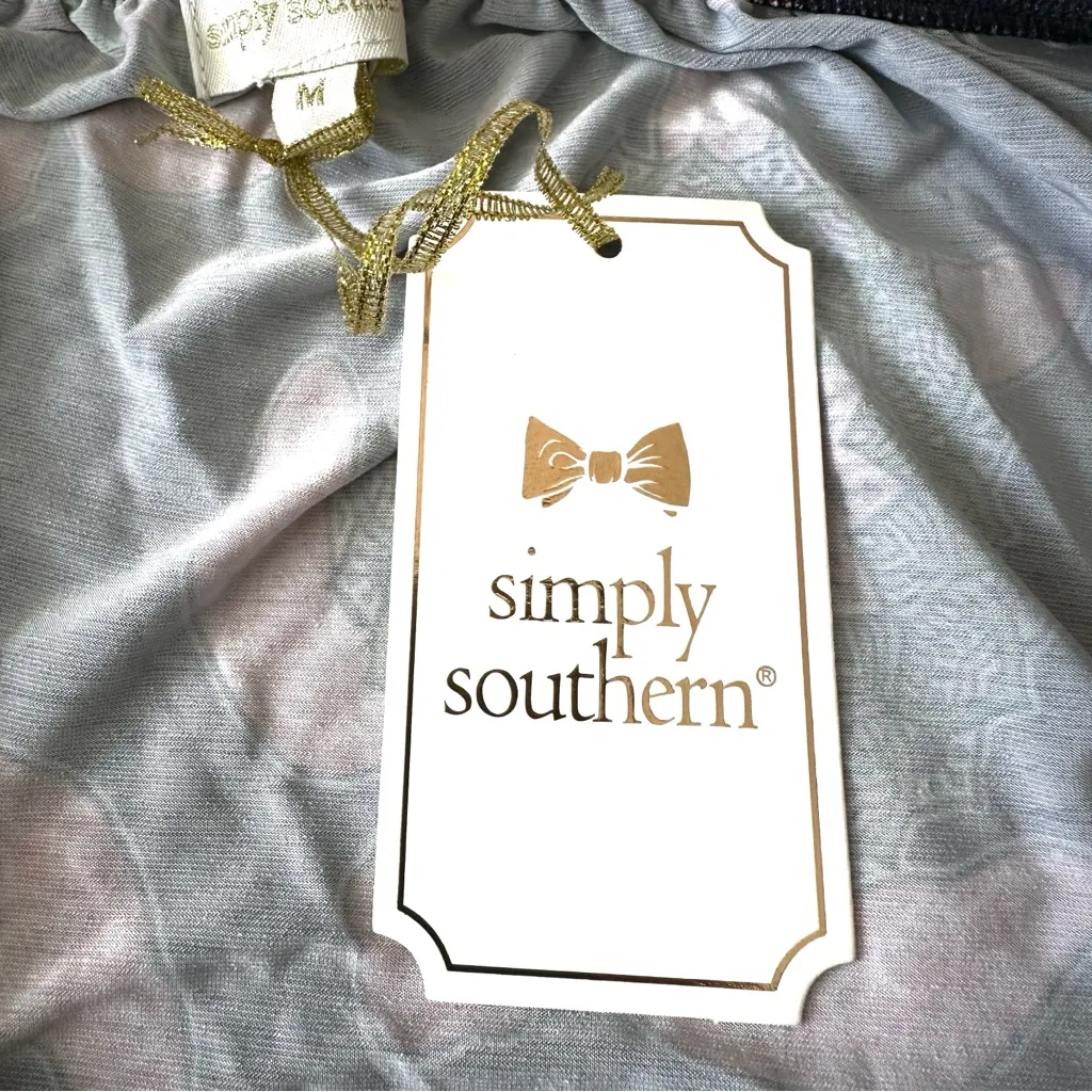 NWT Simply Southern Black/Pink Sea Turtle Print Slip On Jersey Knit Dress - Image 3