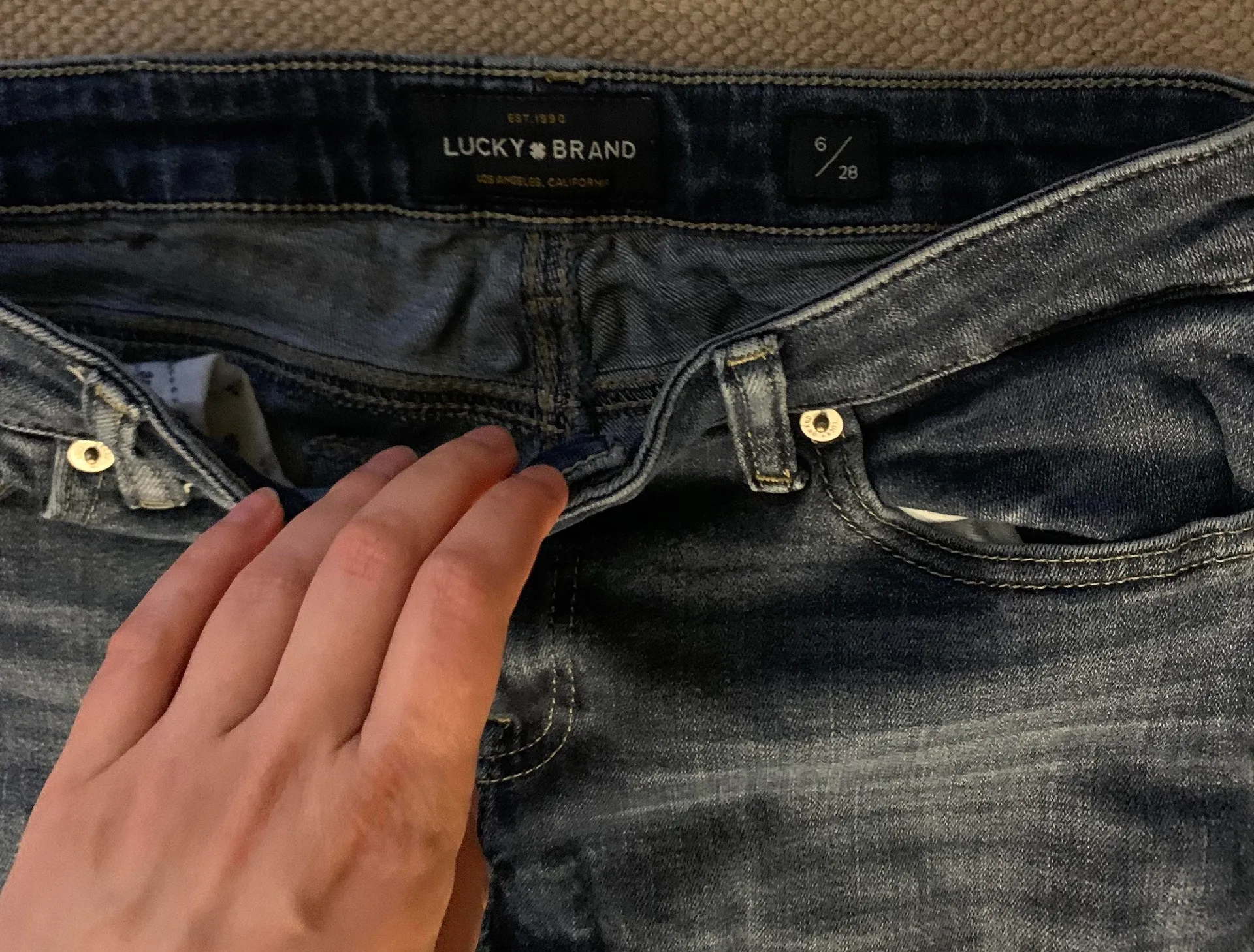 Lucky Brand Raw Hem Lolita Skinny Jeans - Image 4