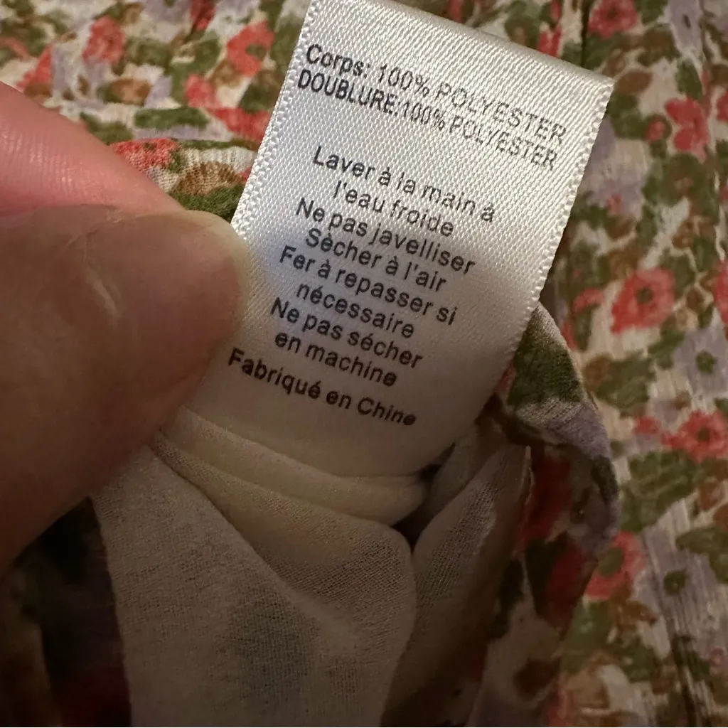 Lush Floral Blouse with Pink and Green Accents - Image 10