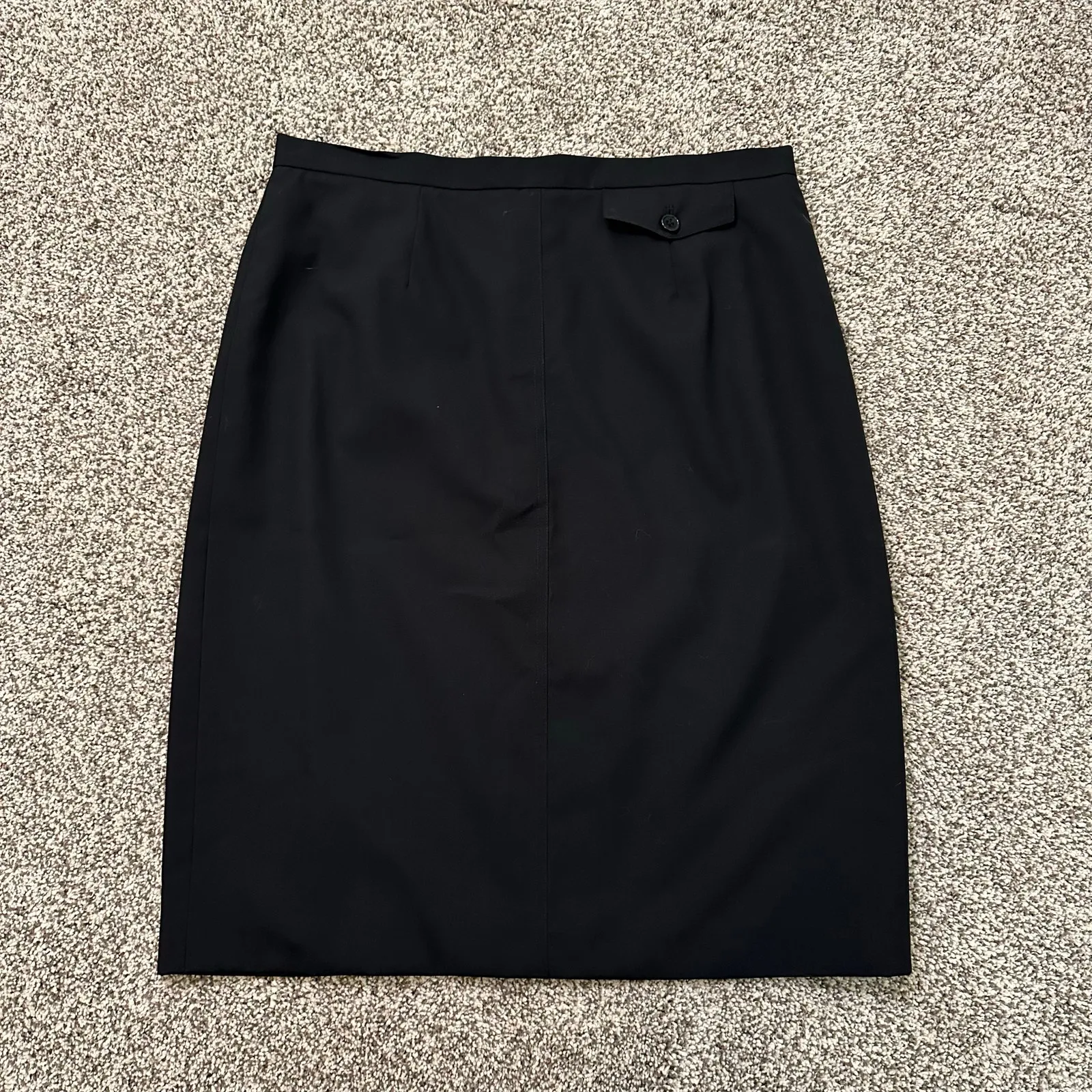 Talbots black wool/silk blend pencil skirt size 8 NWT - Image 2
