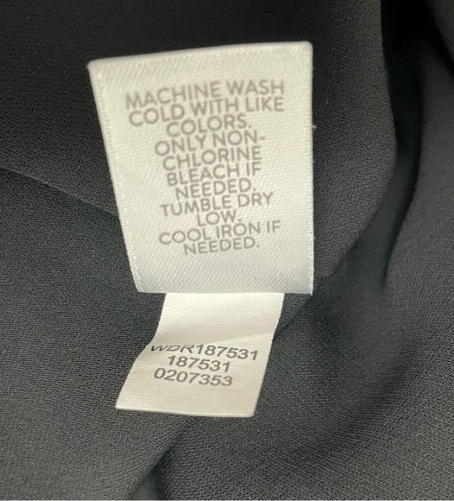 J. Jill Wearever Collection Black Polka Dot Surplice Midi Dress Size Medium - Image 9