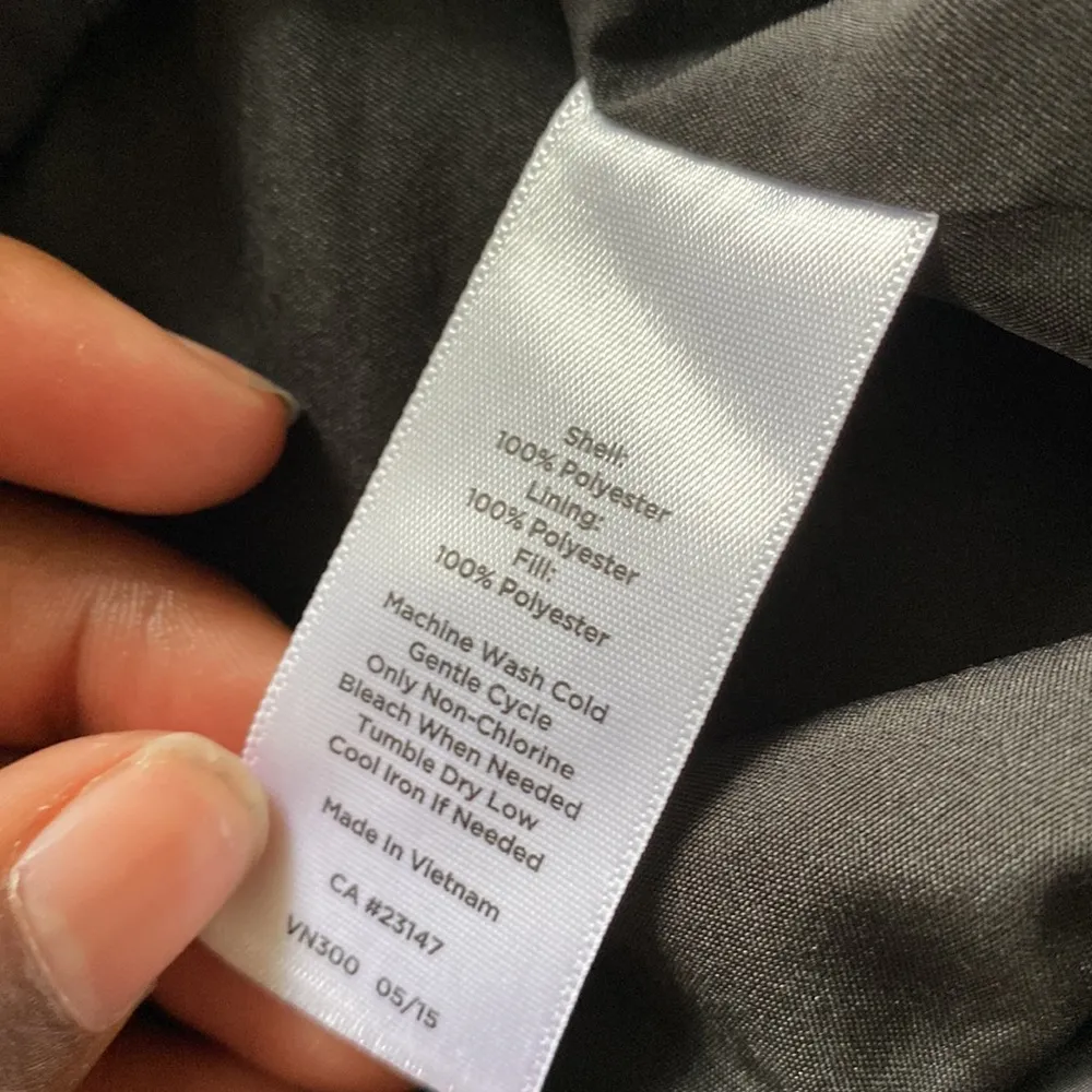 Talbots Black White Polka Dot Quilted Vest SIZE M - Image 4