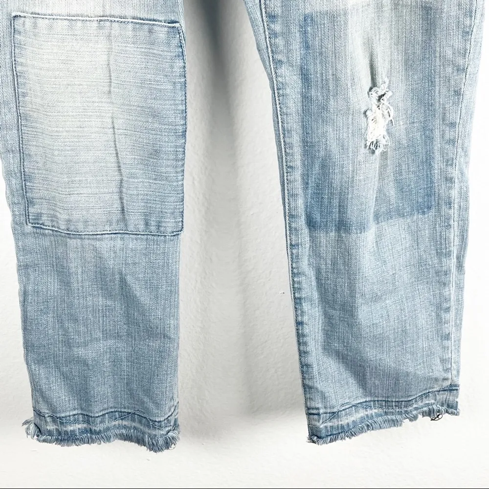 ANTHROPOLOGIE PILCRO AND THE LETTERPRESS Hypen Patched Button Fly Jeans, Size 27 - Image 6