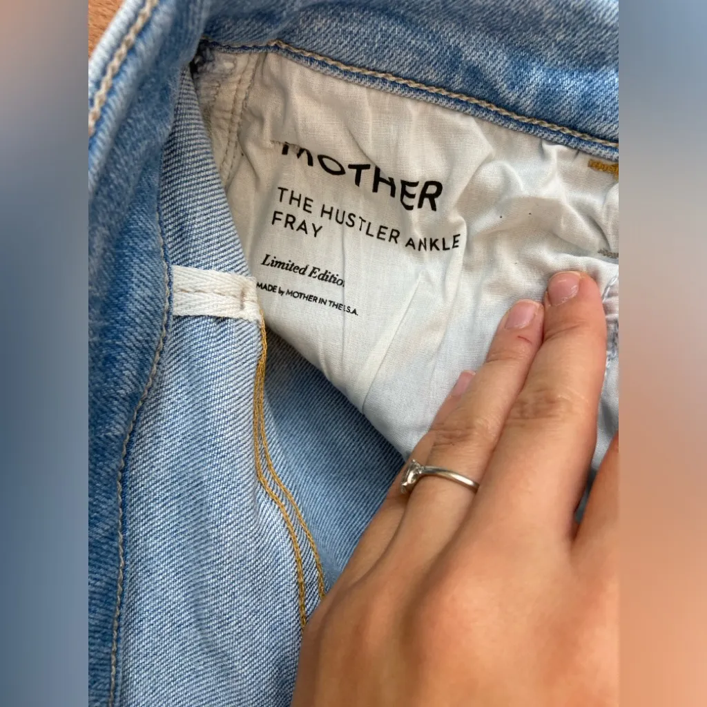 MOTHER The Hustler Ankle Fray in limited edition Size 29 Blue - Image 6
