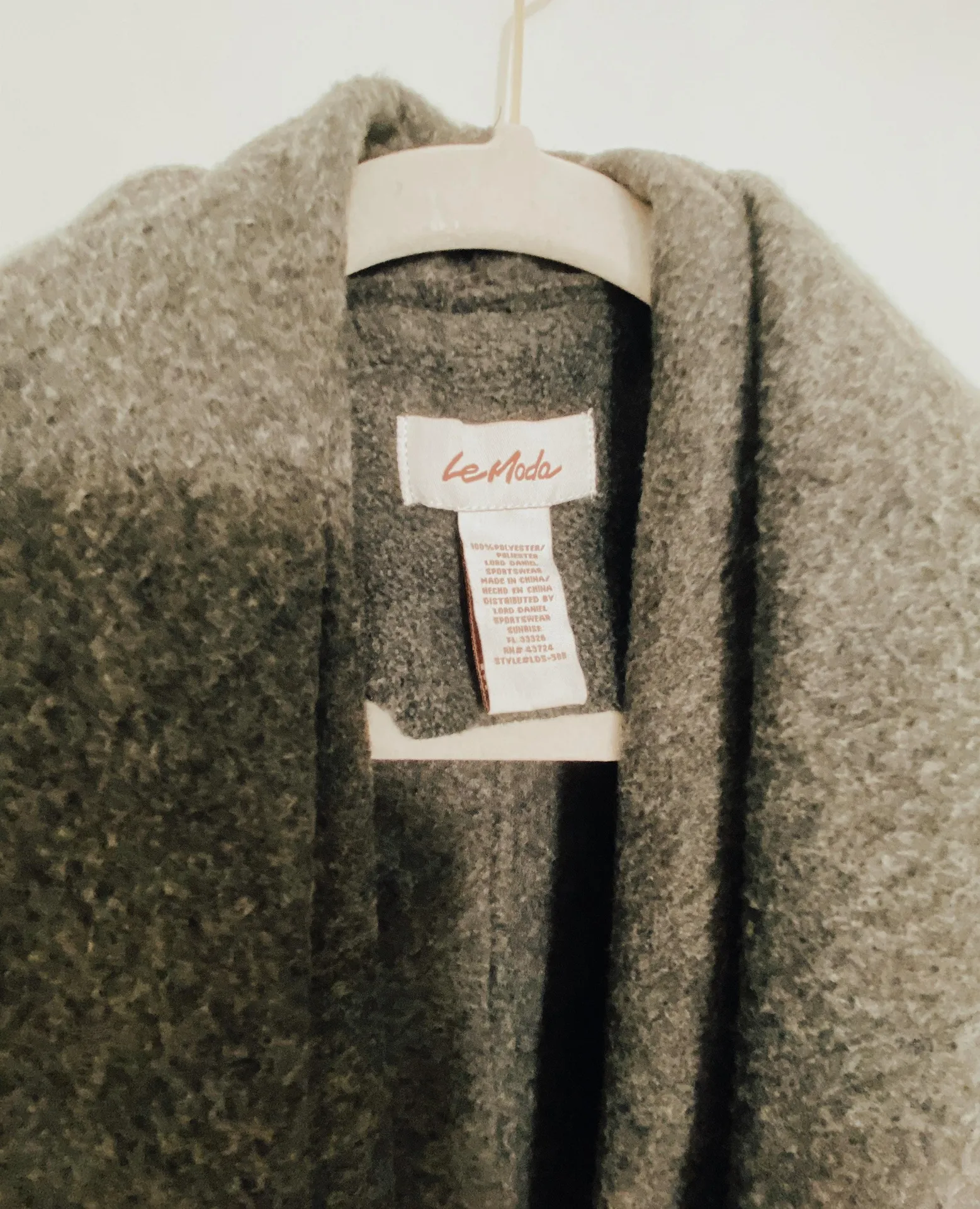 Shawl Vest Gray Size M - Image 4