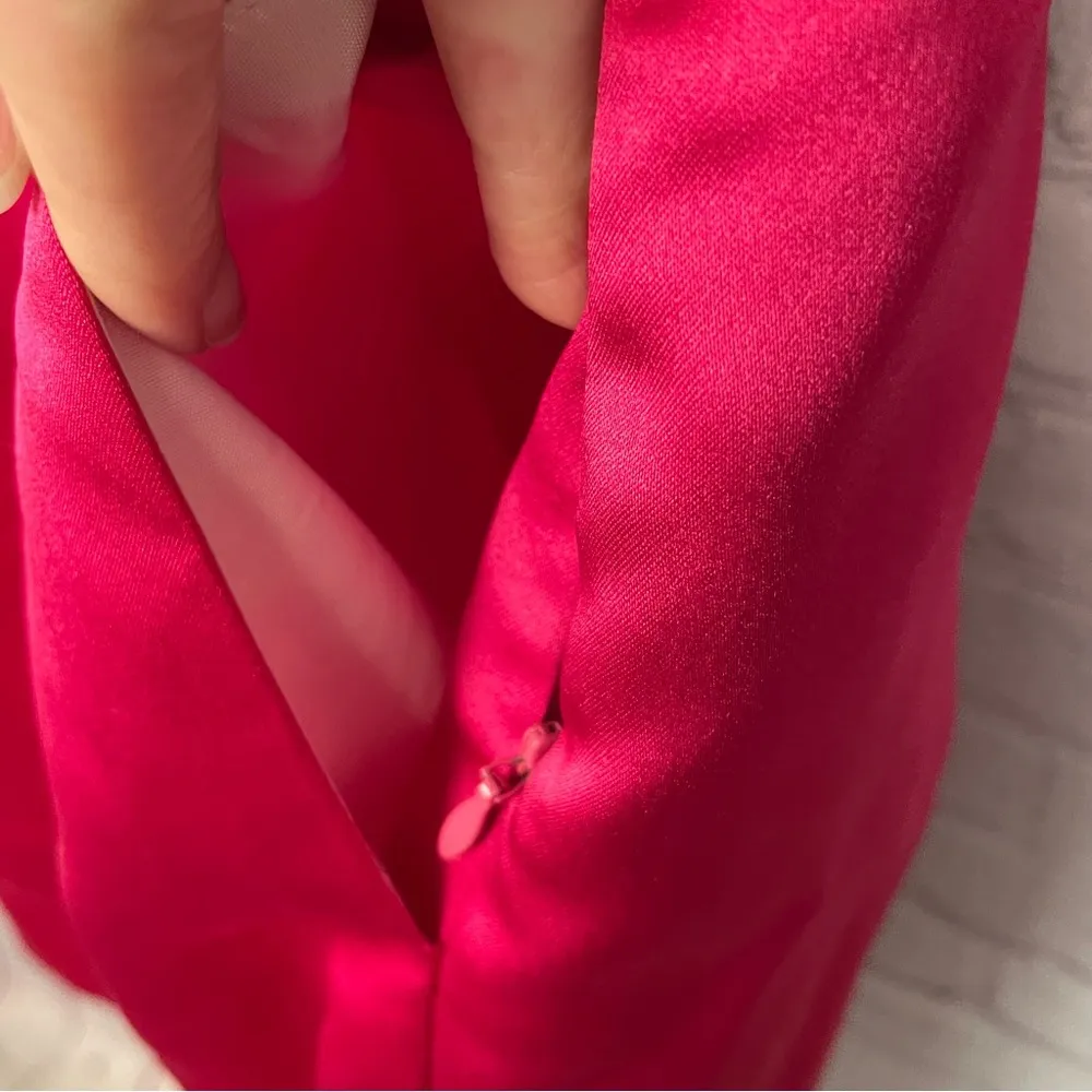 THREAD Pink Cowl Neck Sheath Mini Dress With Pockets Size 0 prom event bridesmai - Image 7