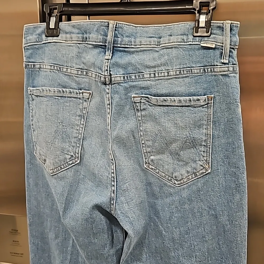 💕MOTHER💕 The Insider Sneak Fray Jeans ~ Love On The Beat 31 NWOT Blue - Image 15