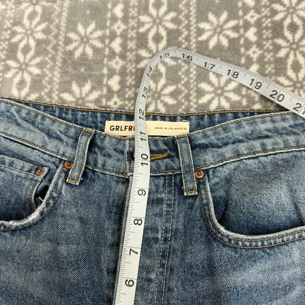 Grlfrnd The Karolina High Rise Straight Crop In Long Island Button Fly Size 26 - Image 10