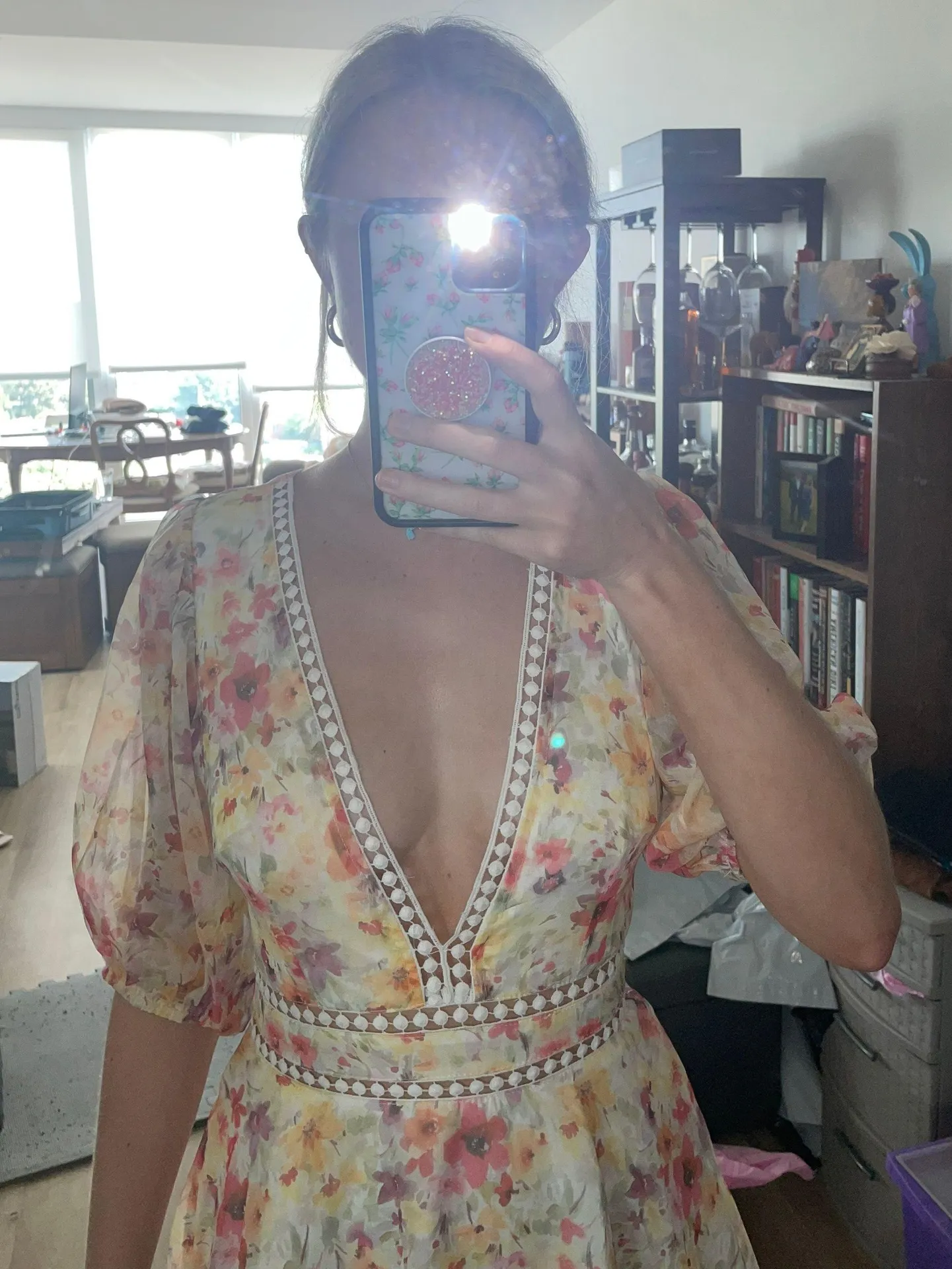 Sundae Muse Yellow Floral Dress  - Image 4