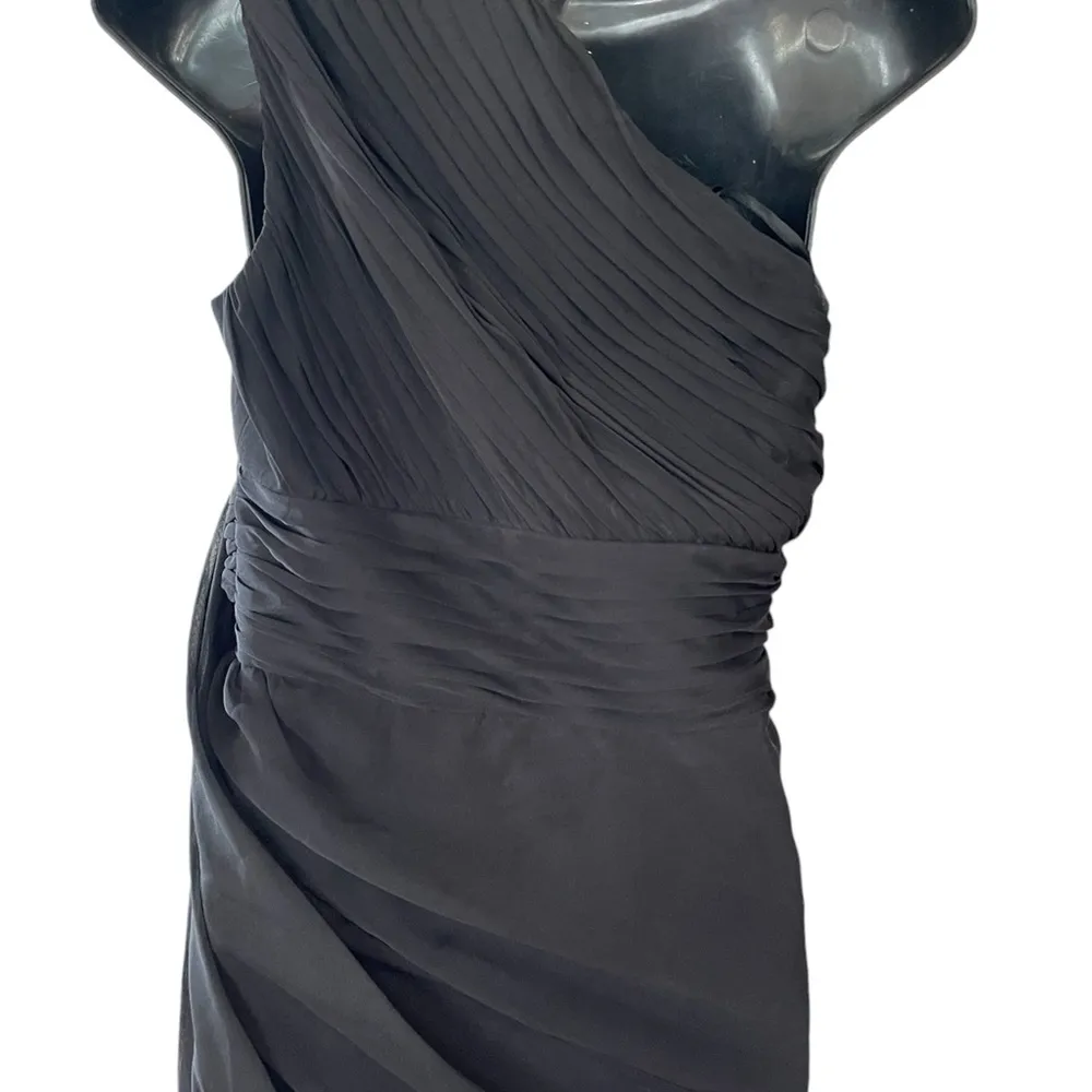 Adrianna Papell black floral embellished drape maxi night dress size 8 - Image 6