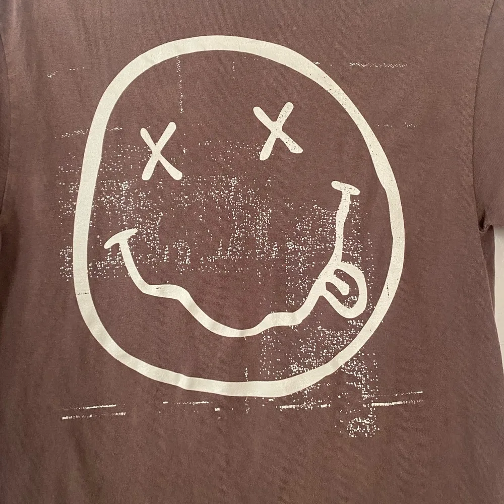 Nirvana Moss Brown Graphic T Shirt 100% Cotton Unisex Short Sleeves Size Large - Image 4