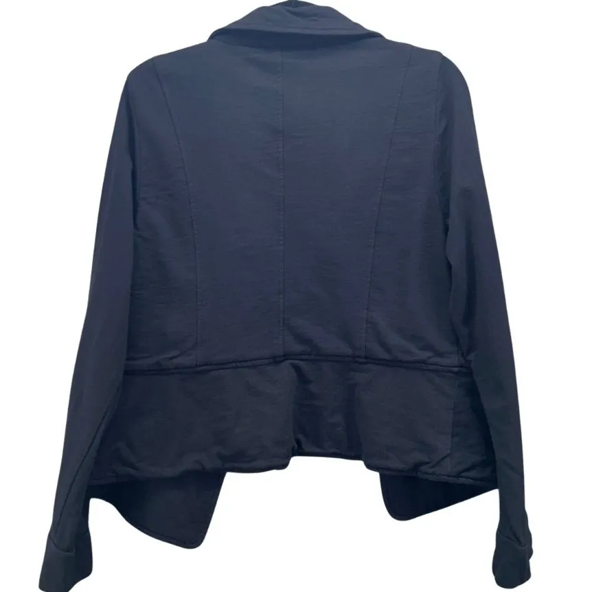 Soft‎ Surroundings Crop Fitted Blazer Black Large - Image 3