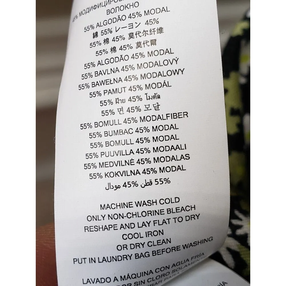 Michael Michael Kors Women's Multicolor Cold Shoulder Short Sleeve Top Blouse L - Image 10