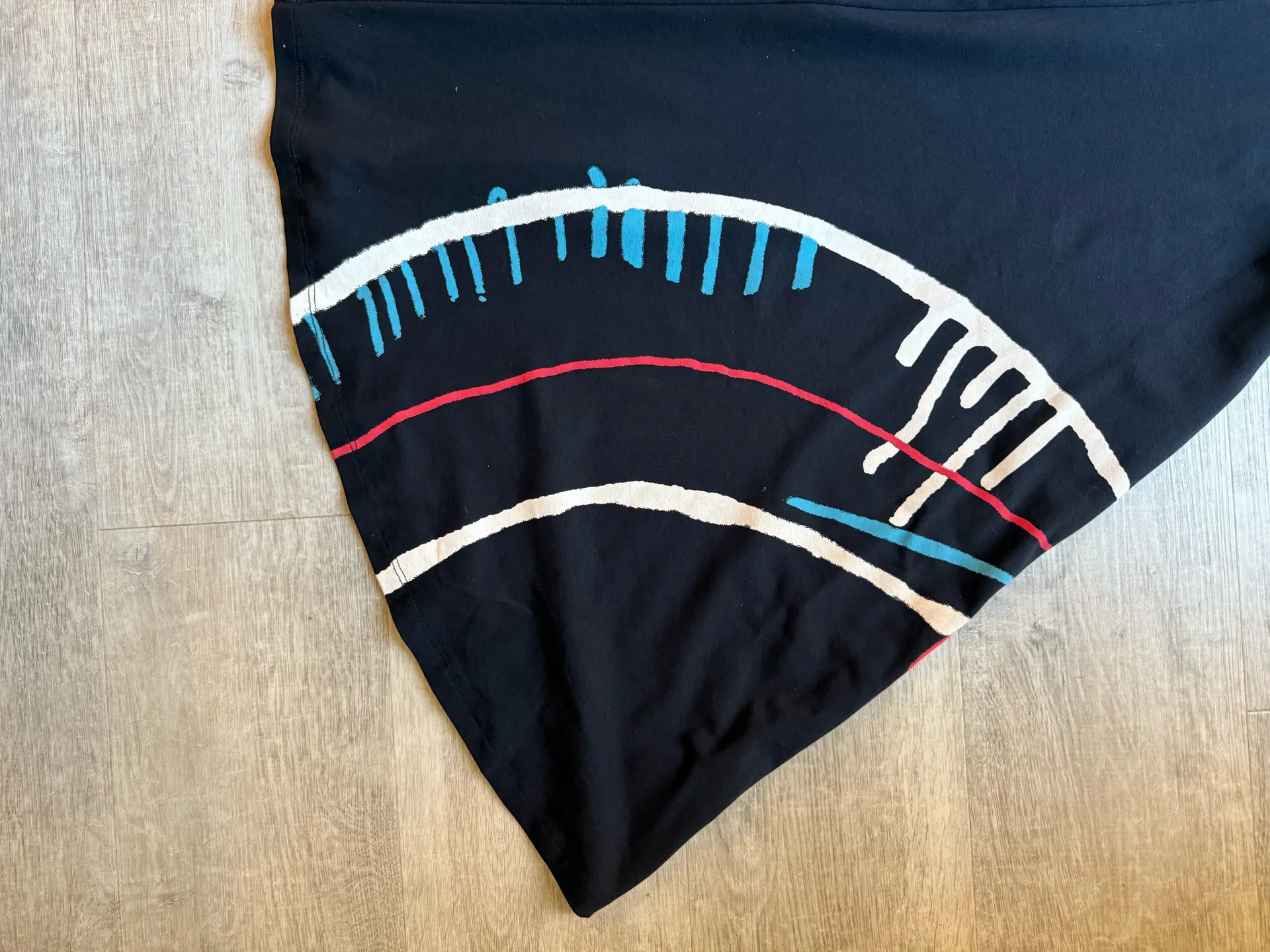 Desigual Arty A-line Short Sleeves Square Neck Black Dress Size S Heart Artsy - Image 6