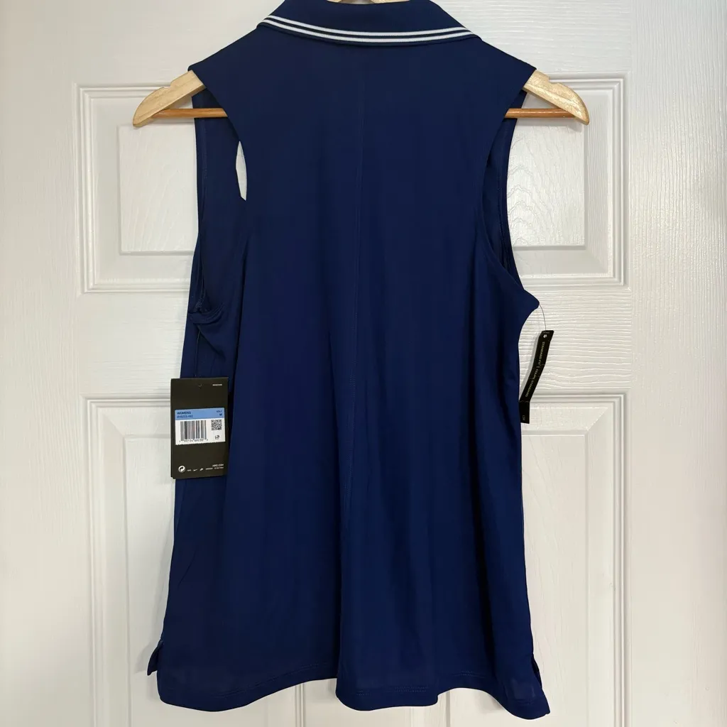Nike Navy Golf Tank‎ Top Size Medium - Image 2