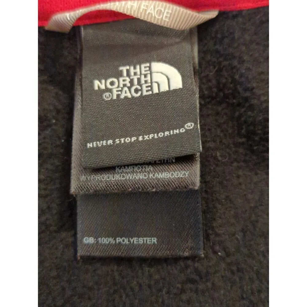 The North Face Black & Cerise Pink Heather‎ Glacier 1/4 Zip Fleece Jacket Size S - Image 8