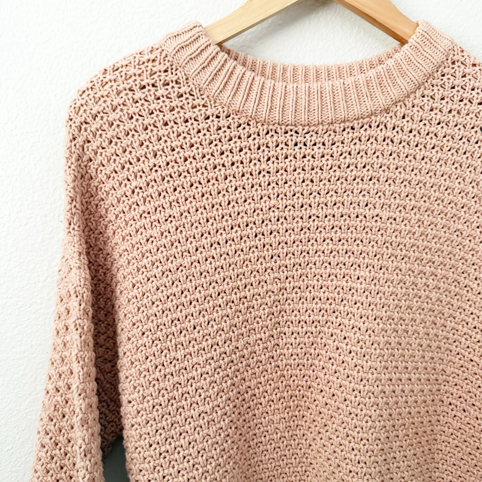 UNIVERSAL THREAD | Muted Rose Coral Peach Knit Sweater Oversized | Size Large - Image 2