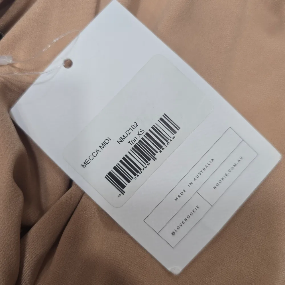 Nookie Mecca Midi Dress in Tan - Image 12