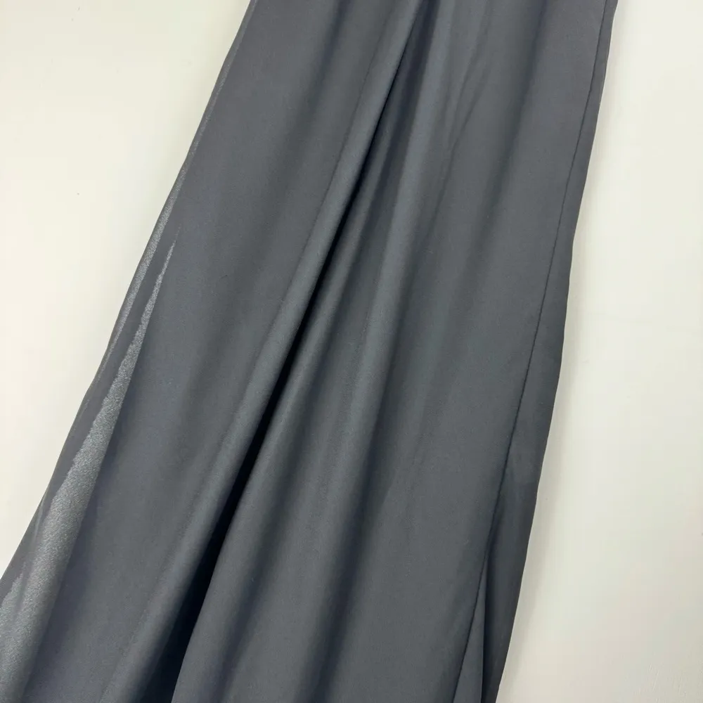 Vtg Y2K Jonathan Martin Black Slip Maxi Dress Velvet Floral Bodice Sz S/M - Image 16